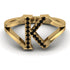 Black Diamond Initial K Ring