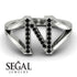 Black Diamond Initial N Ring