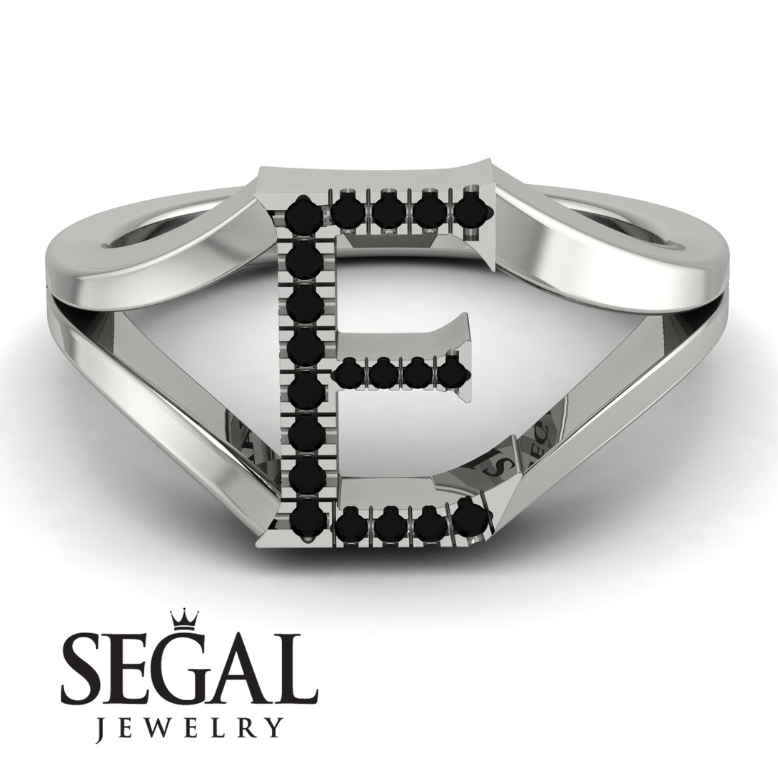 Black Diamond Initial E Ring