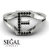 Black Diamond Initial E Ring