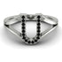 Black Diamond Initial U Ring