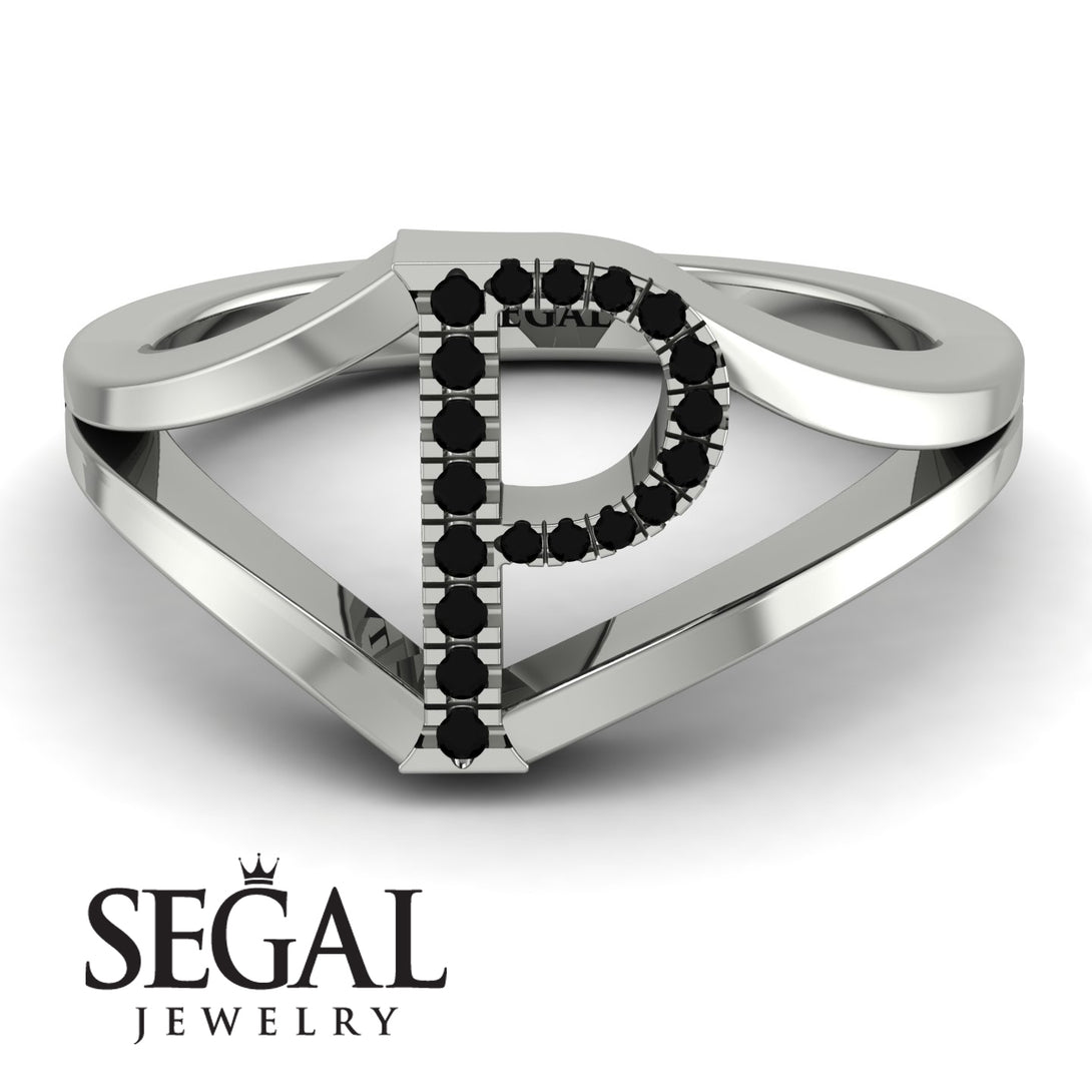 Black Diamond Initial P Ring