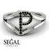 Black Diamond Initial P Ring
