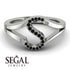 Black Diamond Initial S Ring