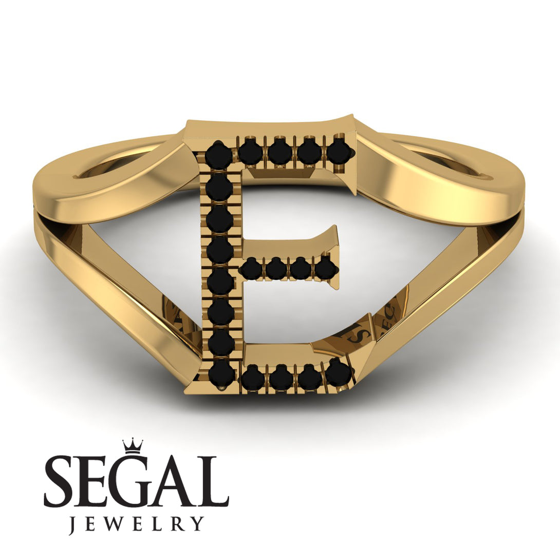 Black Diamond Initial E Ring
