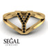 Black Diamond Initial Y Ring