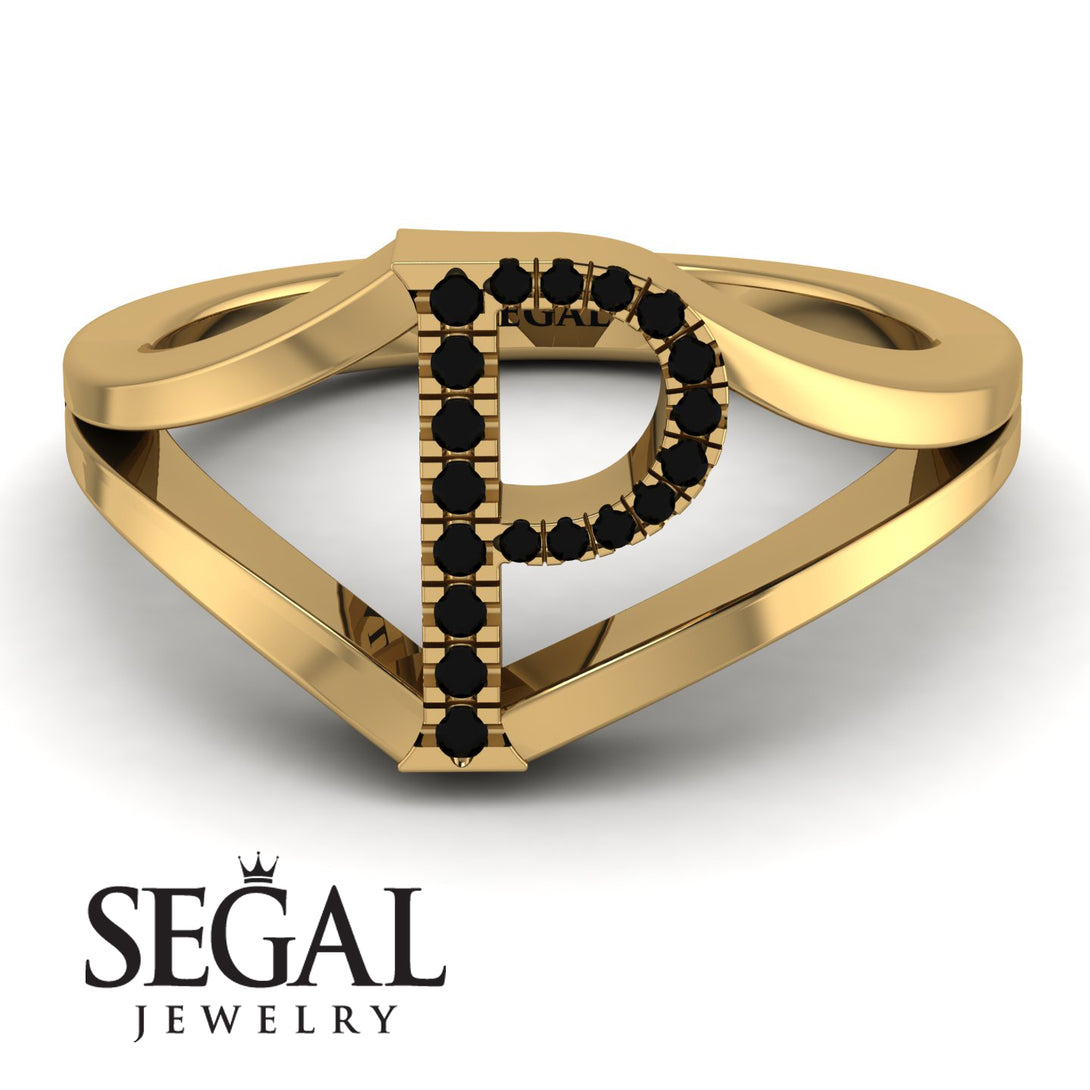 Black Diamond Initial P Ring