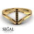 Black Diamond Initial I Ring