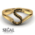Black Diamond Initial S Ring