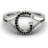 Black Diamond Initial G Ring