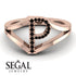 Black Diamond Initial P Ring