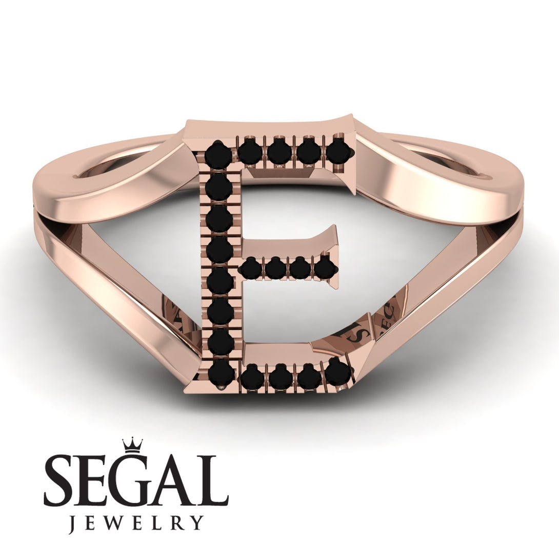 Black Diamond Initial E Ring