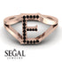 Black Diamond Initial E Ring