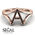 Black Diamond Initial A Ring