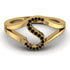 Black Diamond Initial S Ring