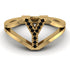 Black Diamond Initial Y Ring