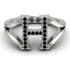 Black Diamond Initial H Ring