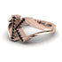 Black Diamond Initial K Ring