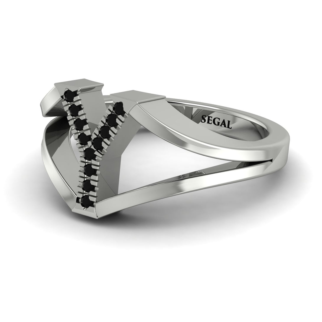 Black Diamond Initial Y Ring