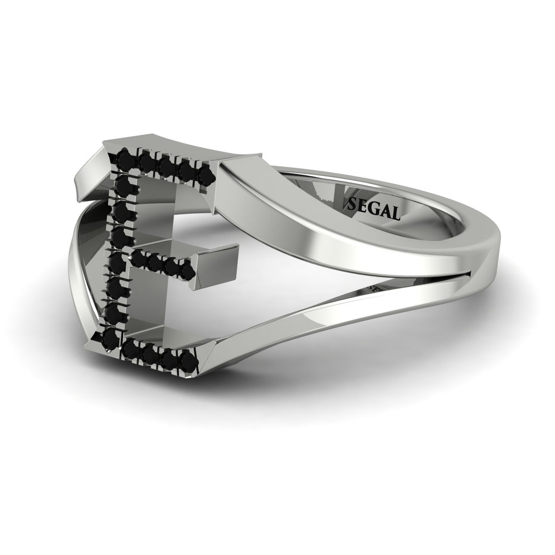 Black Diamond Initial E Ring