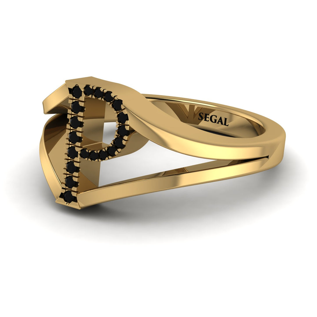 Black Diamond Initial P Ring