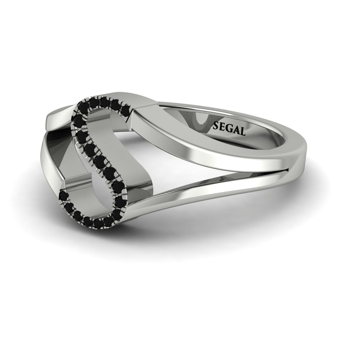 Black Diamond Initial S Ring