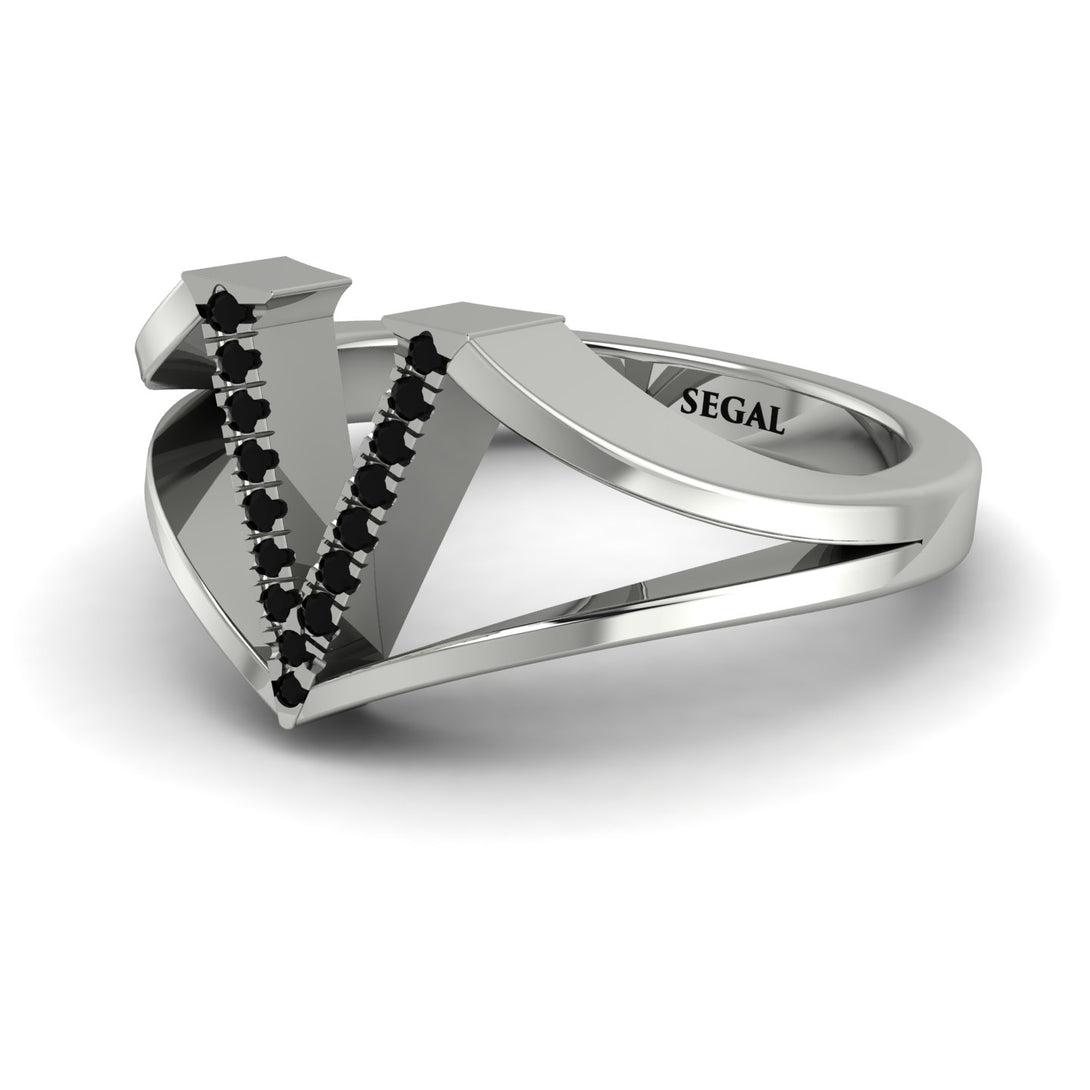 Black Diamond Initial V Ring