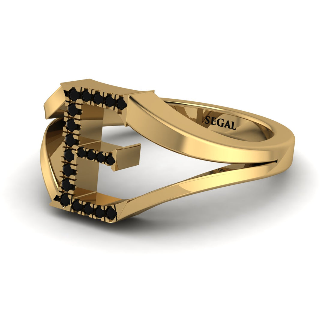 Black Diamond Initial E Ring