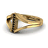 Black Diamond Initial I Ring