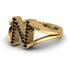 Black Diamond Initial N Ring