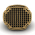 Black Diamond Men Signet Ring - Carl No. 10