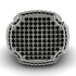 Black Diamond Men Signet Ring - Carl No. 12 image 2