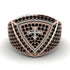 Black Diamond Men Signet Ring - Roger No. 26 image 2