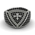 Black Diamond Men Signet Ring - Roger No. 27