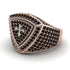 Black Diamond Men Signet Ring - Roger No. 26 image 3