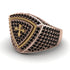 Black Diamond Men Signet Ring - Roger No. 20 image 3