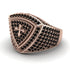 Black Diamond Men Signet Ring - Roger No. 23