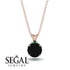 Black Diamond Necklace With Hidden Halo - Adaline No. 23 image 9