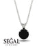 Black Diamond Necklace With Hidden Halo - Adaline No. 39 image 9