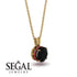 Black Diamond Necklace With Hidden Halo - Adaline No. 52 image 2