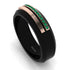 Black Titanium Emerald Ring - George No. 5