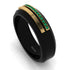 Black Titanium Emerald Ring - George No. 4