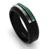 Black Titanium Emerald Ring - George No. 6