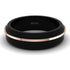 Black Titanium Gold Wedding Ring - Paul No. 2