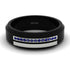 Black Titanium Sapphire Ring - George No. 15