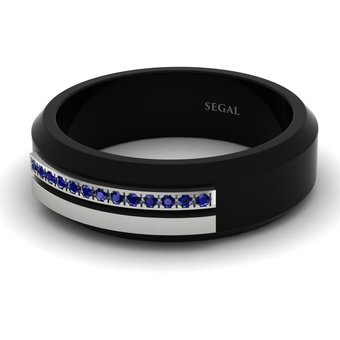 Black Titanium Sapphire Ring - George No. 15