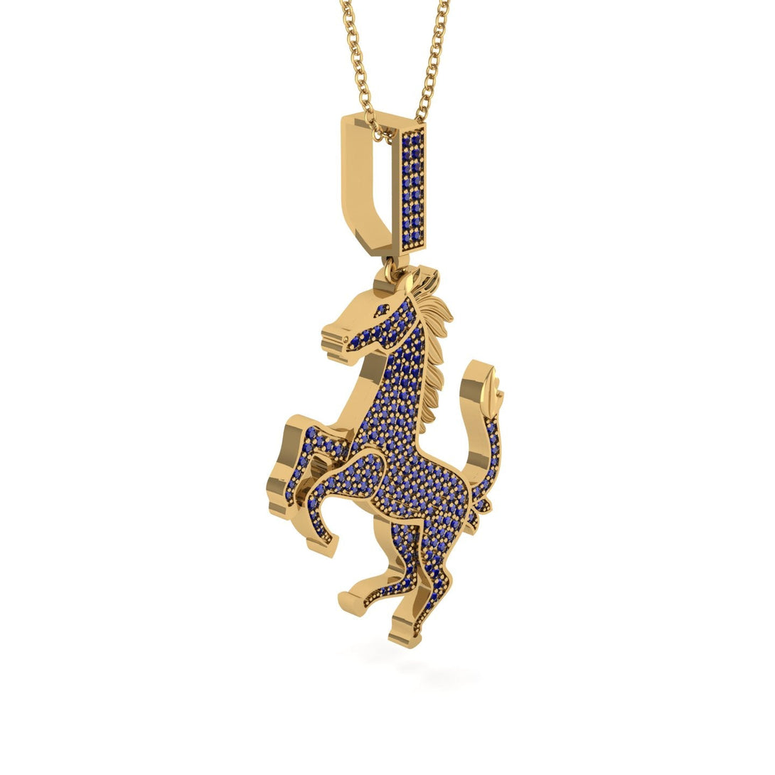 Sapphire Horse Necklace - Douglas No. 13