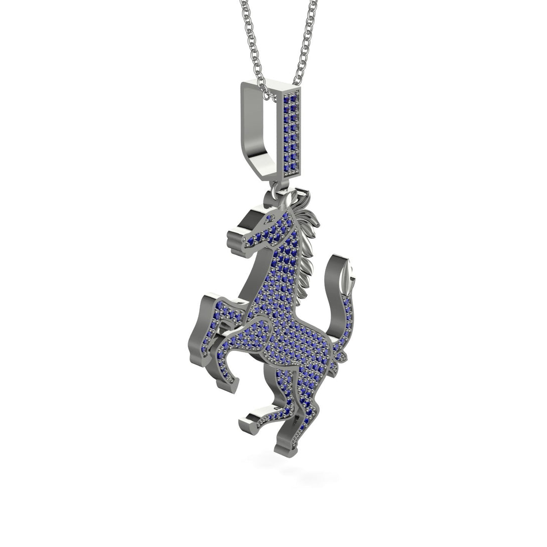 Sapphire Horse Necklace - Douglas No. 15
