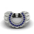 Sapphire Men Horseshoe Luck Ring - Gerald No. 15