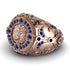 Ralph's Sapphire Royal Lion Men Signet Ring - Terry No. 14